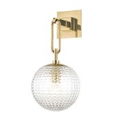 Hudson Valley Lighting Jewett 17" Tall Wall Sconce Aged Brass