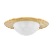 Hudson Valley Lighting Geraldton 21" Wide Flush Mount Ceiling Fixture Aged Brass