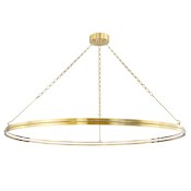 Hudson Valley Lighting Rosendale 56" Wide LED Ring Chandelier Aged Brass