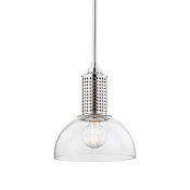 Hudson Valley Lighting Halcyon Single Light 10" Wide Pendant Polished Nickel