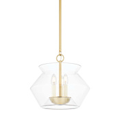 Hudson Valley Lighting Edmonton 3 Light 15" Wide Multi Light Pendant Aged Brass