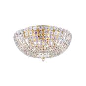 Hudson Valley Lighting Floral Park 17" Wide Semi-Flush Ceiling Fixture Aged Brass