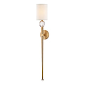 Hudson Valley Lighting Rockland Single Light 37" Tall Wall Sconce Aged Brass