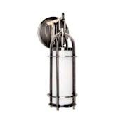 Hudson Valley Lighting Portland Single Light 15" Tall Bathroom Sconce Historic Nickel