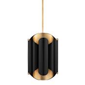 Hudson Valley Lighting Banks 6 Light 12" Wide Pendant Gold Leaf / Black