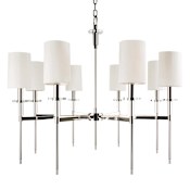 Hudson Valley Lighting Amherst 8 Light 32" Wide Chandelier Polished Nickel