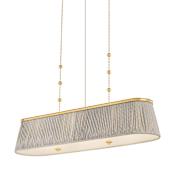 Hudson Valley Lighting Valeria 3 Light 49" Wide Pendant Aged Brass