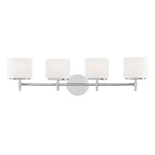 Hudson Valley Lighting Trinity 4 Light 31" Wide Bathroom Vanity Light Polished Chrome
