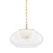Hudson Valley Lighting Moore 17" Wide Pendant Aged Brass