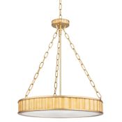 Hudson Valley Lighting Middlebury 5 Light 22" Wide Drum Chandelier Aged Brass