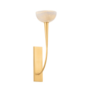 Hudson Valley Lighting Maywood 20" Tall Wall Sconce with Onyx Shade Vintage Gold Leaf