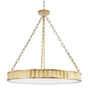 Hudson Valley Lighting Middlebury 8 Light 30" Wide LED Drum Chandelier Aged Brass