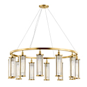 Hudson Valley Lighting Marley 12 Light 43" Wide Ring Chandelier Aged Brass