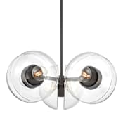 Hudson Valley Lighting Kert 6 Light 39" Wide Chandelier Black Brass