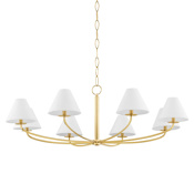 Hudson Valley Lighting Stacey 8 Light 52" Wide Chandelier Aged Brass