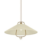 Hudson Valley Lighting Pawley 24" Wide Pendant Historic Bronze / Soft Sand