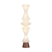 Hudson Valley Lighting Greendale 5 Light 67" Tall Column Floor Lamp with Paper Shade Aged Brass