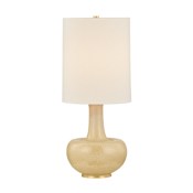 Hudson Valley Lighting Plum Point 28" Tall Vase Table Lamp Aged Brass / Ceramic Biscotti Reactive