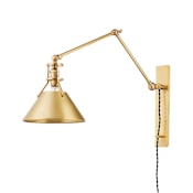 Hudson Valley Lighting Metal No. 2 45" Tall Wall Sconce Aged Brass