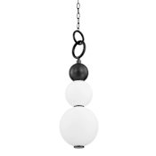 Hudson Valley Lighting Perrin 31" Tall 2700K LED Pendant Black Brass
