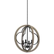 Hunter Gablecrest 4 Light 19" Wide Pendant French Oak