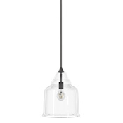 Hunter Dunshire 11" Wide Pendant Noble Bronze / Clear Glass