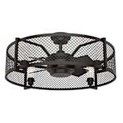 Hunter Fennec 34" 4 Blade Indoor LED Ceiling Fan with Wall Control Noble Bronze