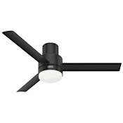 Hunter Gilmour 52" 3 Blade Indoor / Outdoor LED Ceiling Fan with Remote Control Matte Black