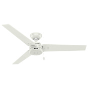 Hunter Cassius 3 Blade Indoor / Outdoor Ceiling Fan Fresh White