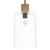 Hunter Vanning 9" Wide Mini Pendant with Rope Accents Noble Bronze