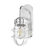 Hunter Starklake 15" Tall Bathroom Sconce Chrome
