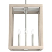 Hunter Squire Manor 4 Light 12" Wide Taper Candle Multi Light Pendant Brushed Nickel