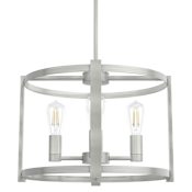 Hunter Astwood 4 Light 18" Wide LED Drum Chandelier Brushed Nickel
