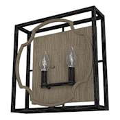 Hunter Stone Creek 2 Light 13" Tall LED Wall Sconce French Oak
