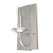 Hunter Perch Point 5" Tall Bathroom Sconce Brushed Nickel