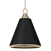 Hunter Klein 3 Light 16" Wide Pendant with Metal Shade Alturas Gold