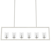 Hunter Kerrison 6 Light 48" Wide Candle Style Chandelier Brushed Nickel