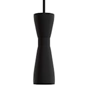 Hunter Zola 4" Wide Mini Pendant Flat Matte Black