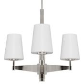 Hunter Nolita 3 Light 22" Wide Chandelier Brushed Nickel