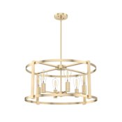 Hunter Astwood 6 Light 26" Wide LED Drum Chandelier Alturas Gold