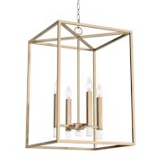 Hunter Sunjai 4 Light 17" Wide Crystal Candle Style Chandelier Alturas Gold