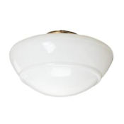 Hunter Contemporary Schoolhouse Glass Shade White