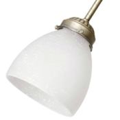 Hunter Set of 4 Glass Shades for Four-Light Fitter and Adapter Light Kits White Linen