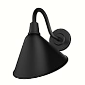 Hunter Cassius 10" Wide Outdoor Wall Sconce Matte Black