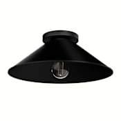 Hunter Skyflow 14" Wide Flush Mount Outdoor Ceiling Fixture Matte Black