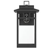 Hunter Yancy House 17" Tall Outdoor Wall Sconce Matte Black