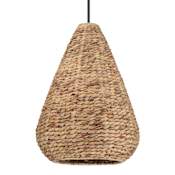 Hunter Cambria 3 Light 18" Wide Pendant Seagrass / Matte Black