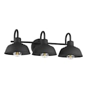 Hunter Mill Valley 3 Light 23" Wide Vanity Light Matte Black