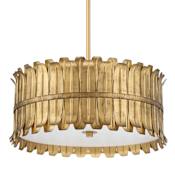 Hunter Valdaz 3 Light 18" Wide Pendant Brushed Luxe Gold