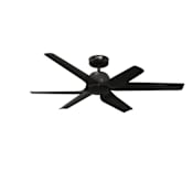Hunter AirStack 6 Blade Indoor / Outdoor Ceiling Fan Flat Matte Black